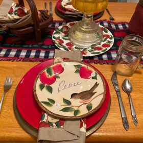 the apple of His eye tablescape