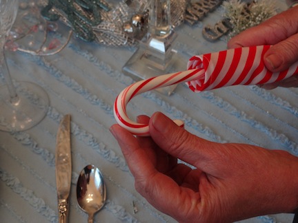 candy cane napkin fold