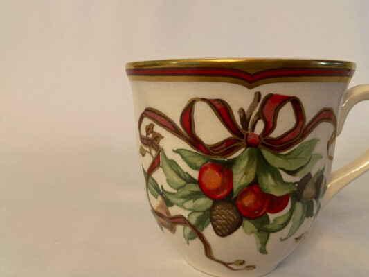 Christmas-Tiffany Garland cup