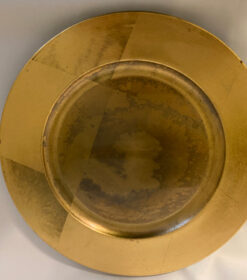 Goldtone Plastic Plate Charger