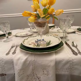 spring table setting