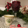 Lenox Holiday Cup bone with holy leaves