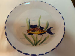 Vietri Al Mare fish plates small bread/ salad stoneware hand painted