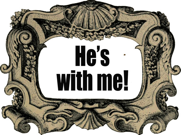 Think Right He is with me I don't have to be afraid.