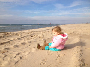 Keira at the beach