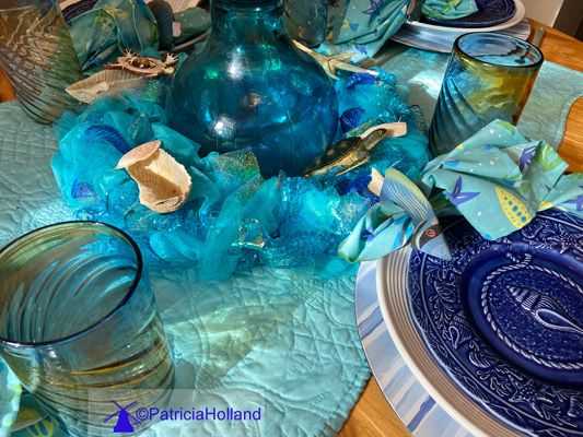 Seashore Table Scape, table decoration