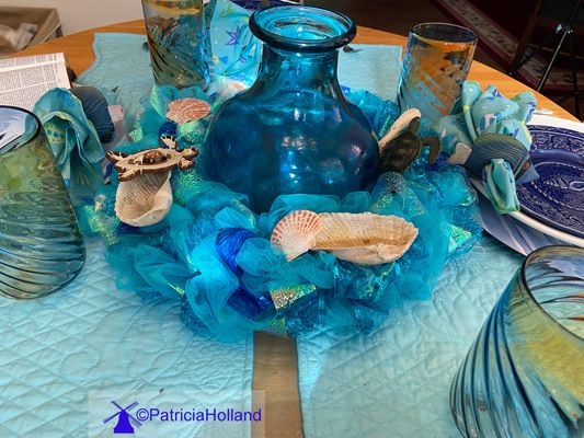 Seashore Table Scape, table decoration