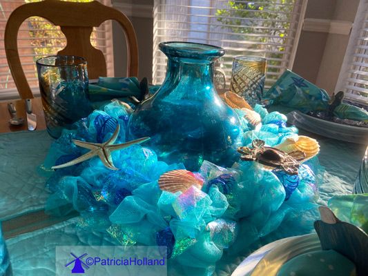 Seashore Table Scape, table decoration