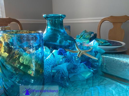 Seashore Table Scape, table decoration