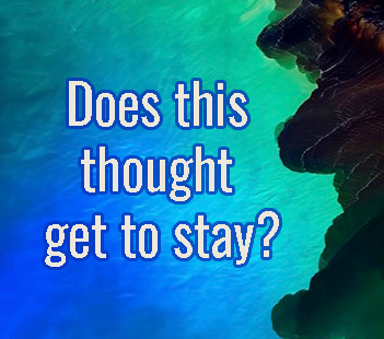 what gets to stay. Think Right. Pull down every thought that contradicts the Word of God.