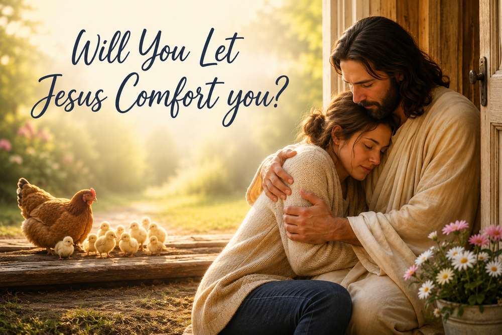 will you let Jesus comfort you. He longs to bring peace and calm into your life