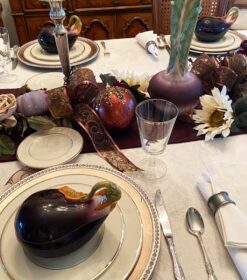 Purple Passion Elegant Thanksgiving Table